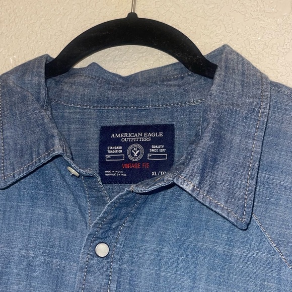 Custom Kansas City Heart KC Button Up Unisex Size XL Boho Western Vintage - Picture 5 of 8